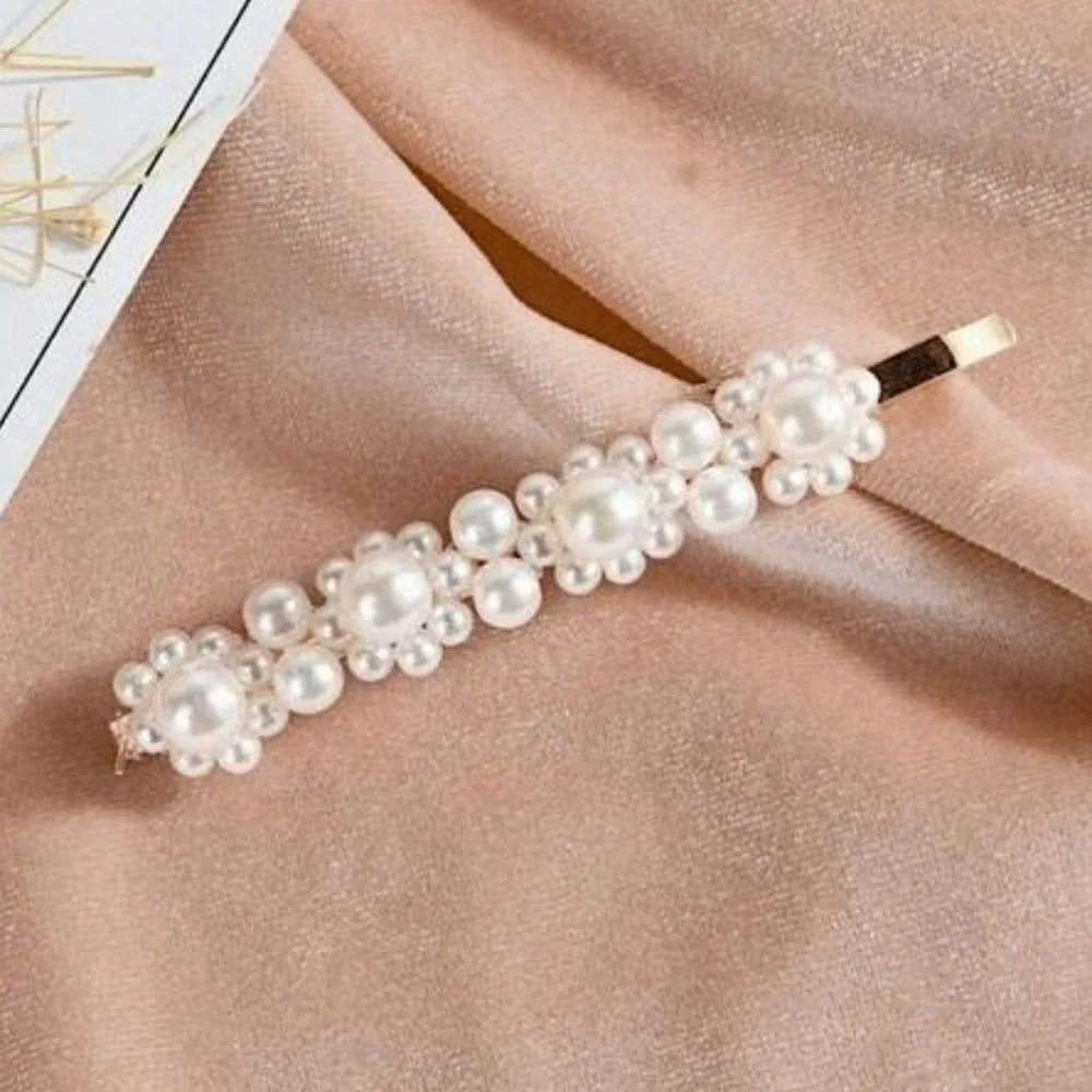 Faux Pearl Jumbo Hair Barrette